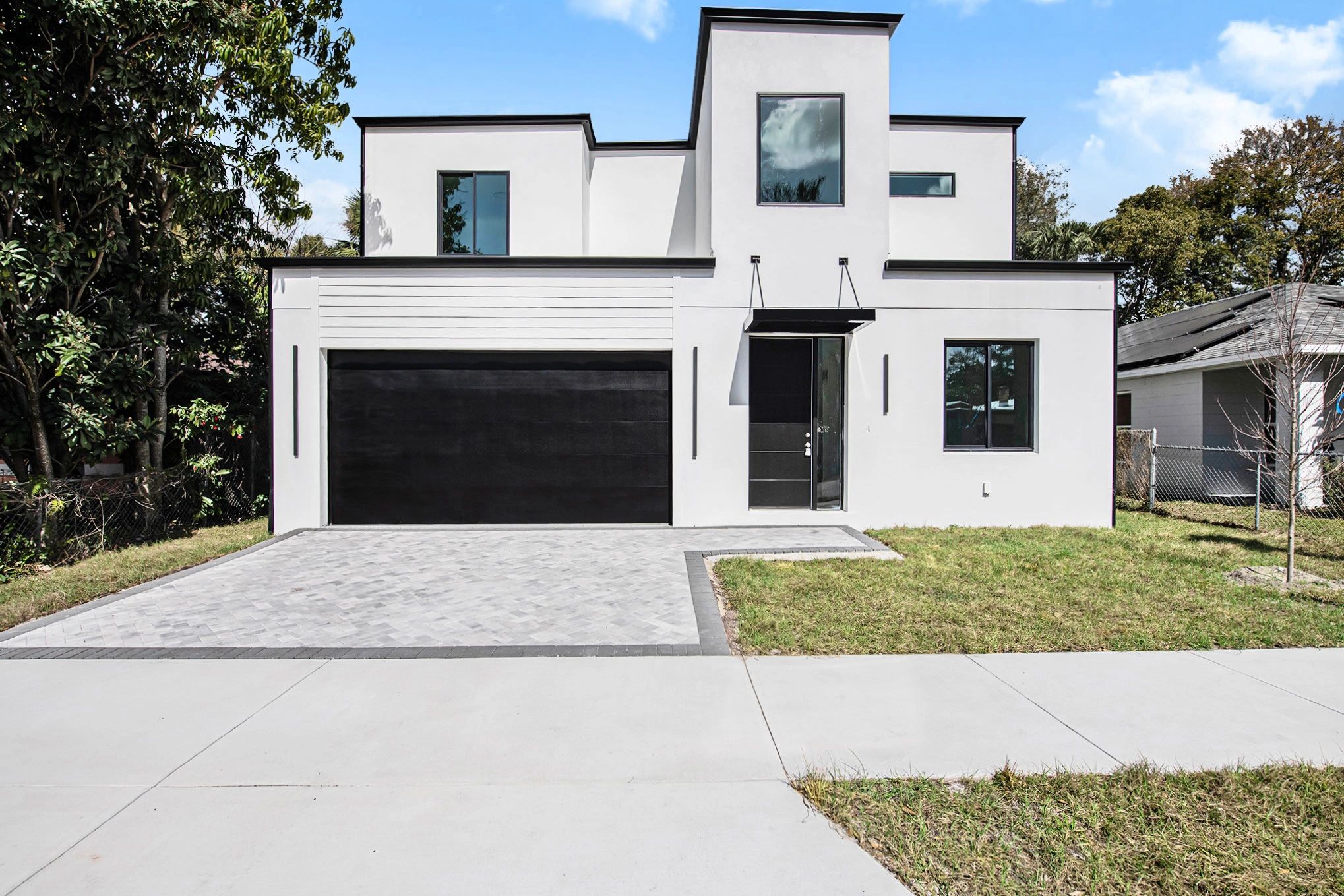 Modern residential home exterior